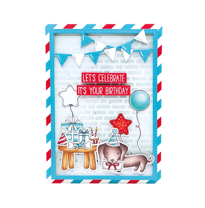 SL Stamp & Cutting Die Dachshund Sweet Stories 16 PC