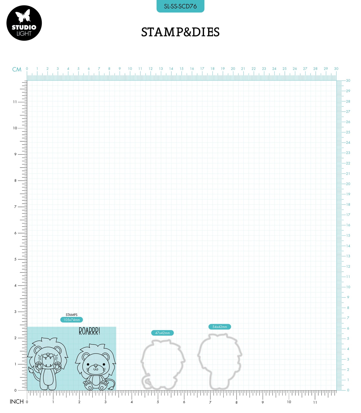 SL Stamp & Die Little Lion Sweet Stories 6 PC