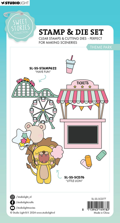 SL Stamp & Die Theme Park Sweet Stories 14 PC
