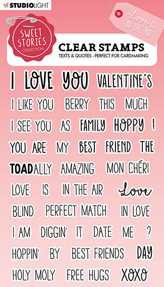 SL Clear Stamp Quotes Small Love Is In The Air Sweet Stories 148x105x3mm 41 PC nr.329