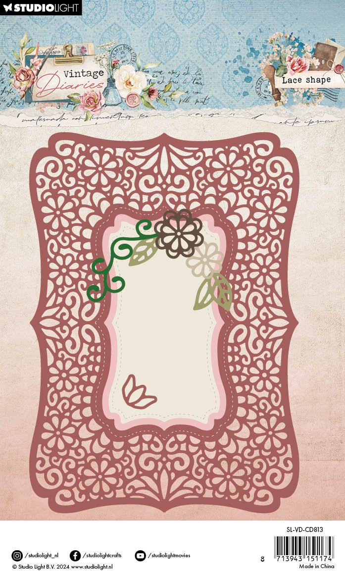 SL Cutting Dies Lace Shape Vintage Diaries 10 PC