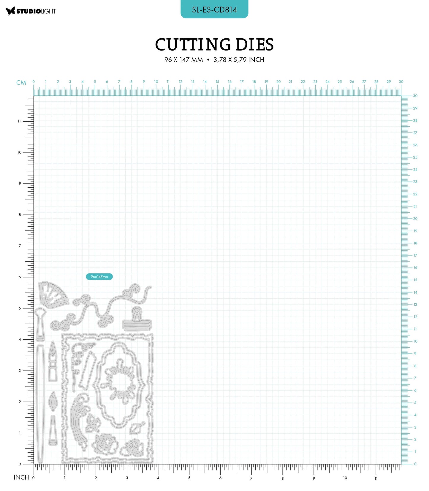 SL Cutting Dies Art Elements Vintage Diaries 20 PC