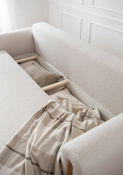 Arcadova 3 Seater Storage Sleeper Sofa - Beige