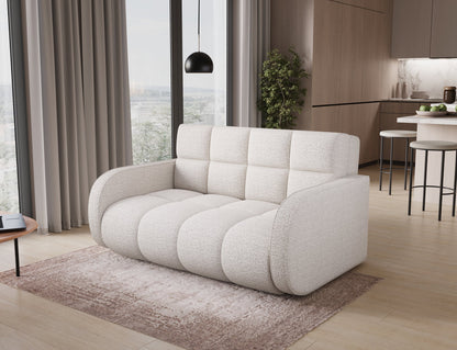 Deverio 3 Seater Condo Size Storage Sleeper Sofa - White