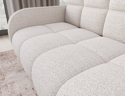 Deverio 3 Seater Condo Size Storage Sleeper Sofa - White