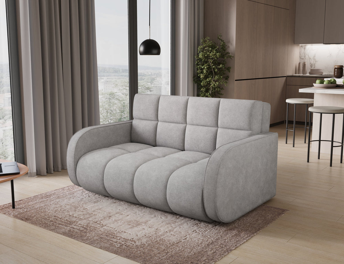 Deverio 3 Seater Condo Size Storage Sleeper Sofa - Light Grey