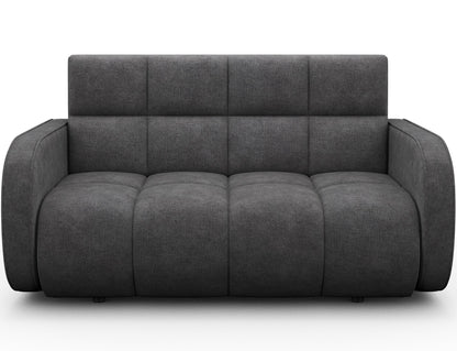 Deverio 3 Seater Condo Size Storage Sleeper Sofa - Dark Grey