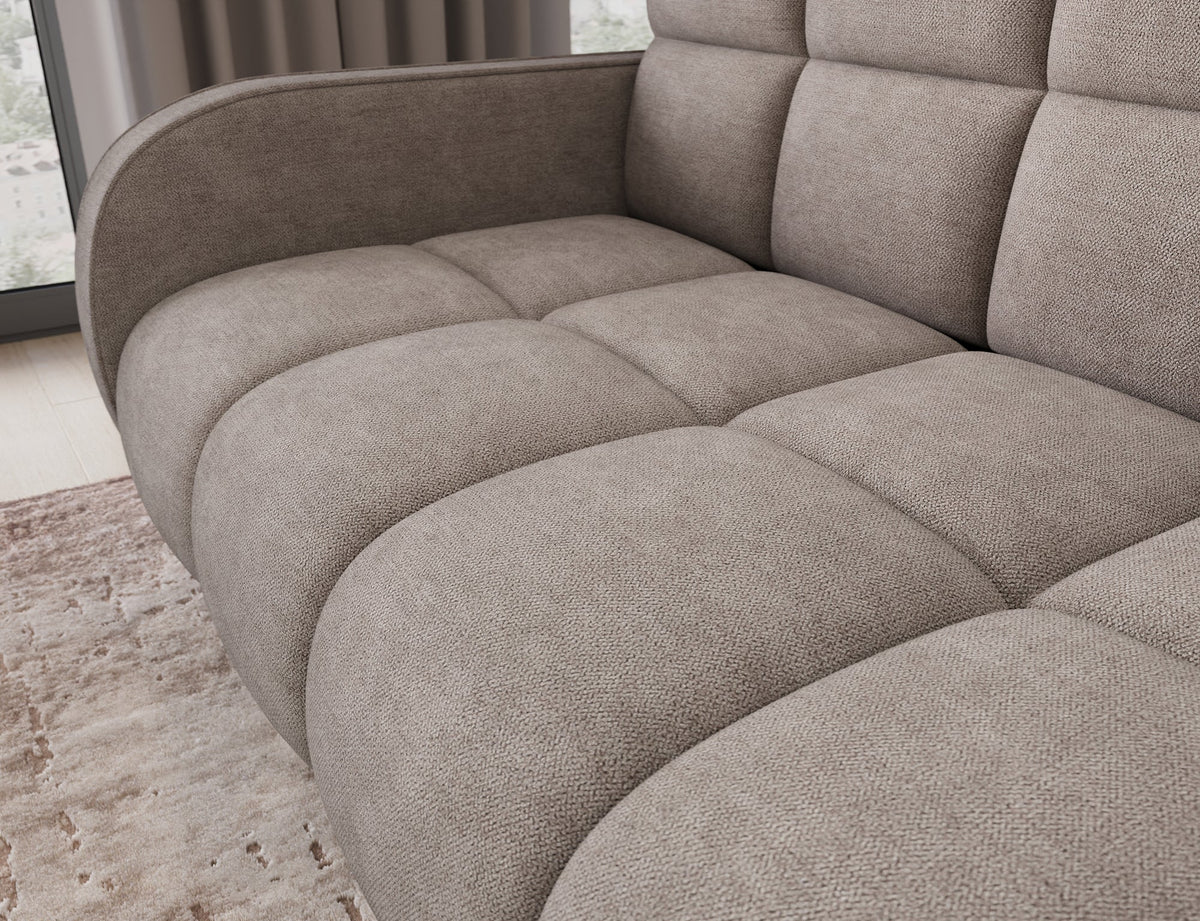 Deverio 3 Seater Condo Size Storage Sleeper Sofa - Mocha Brown