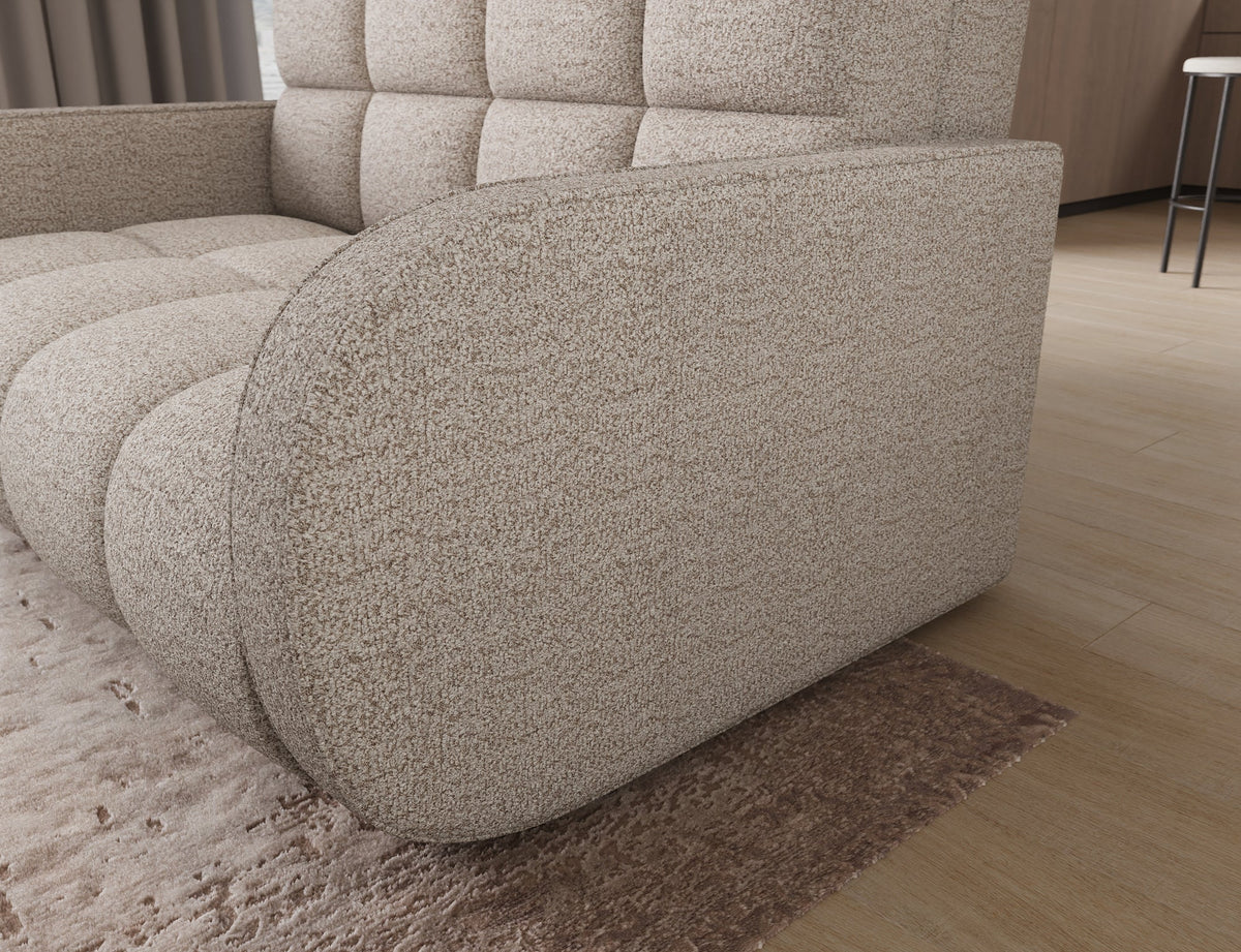 Deverio 3 Seater Condo Size Storage Sleeper Sofa - Beige