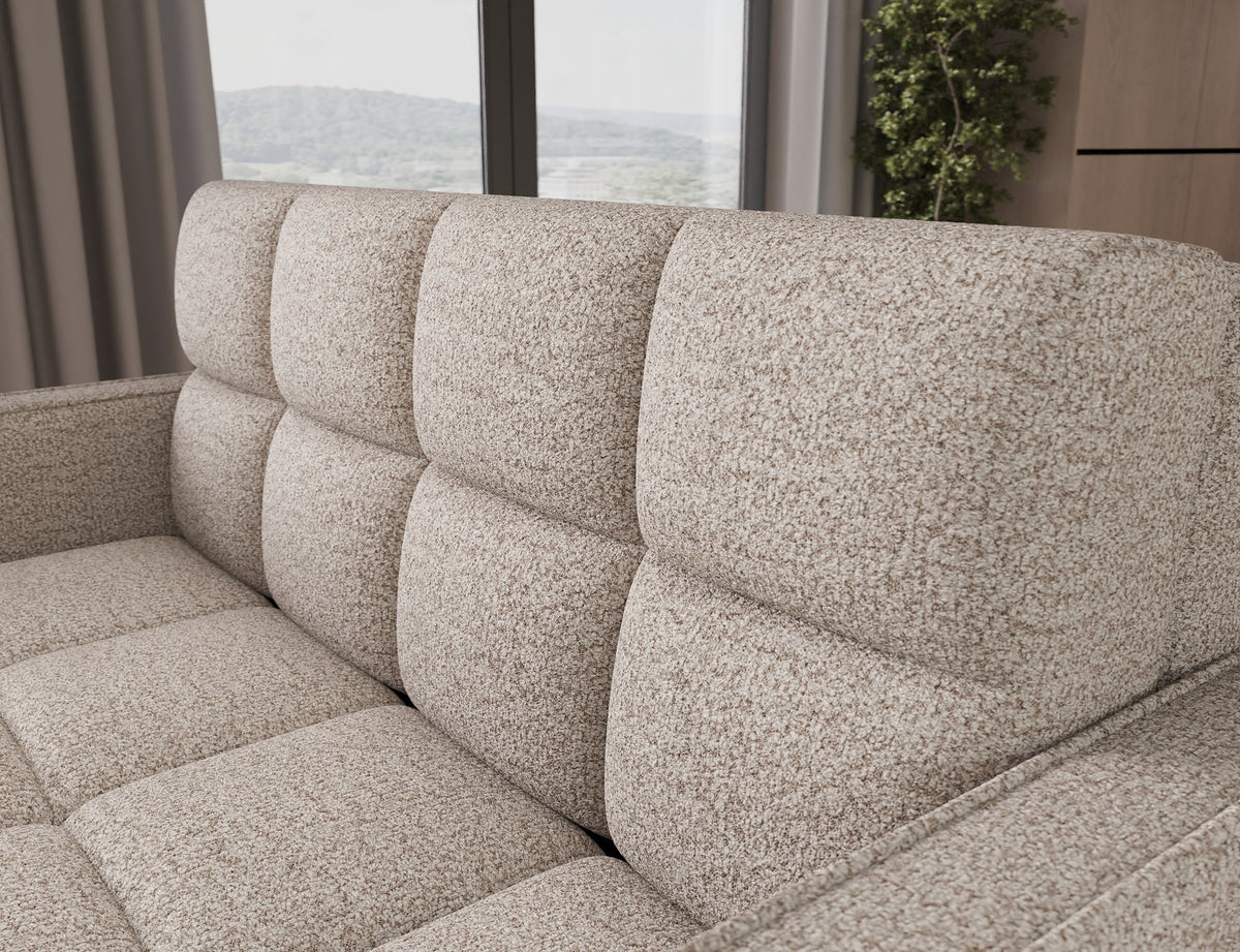 Deverio 3 Seater Condo Size Storage Sleeper Sofa - Beige