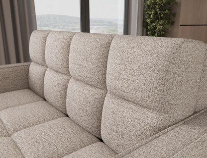 Deverio 3 Seater Condo Size Storage Sleeper Sofa - Beige