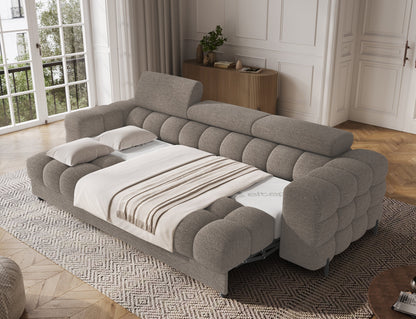 Festello 3 Seater Sleeper Sofa - Brown