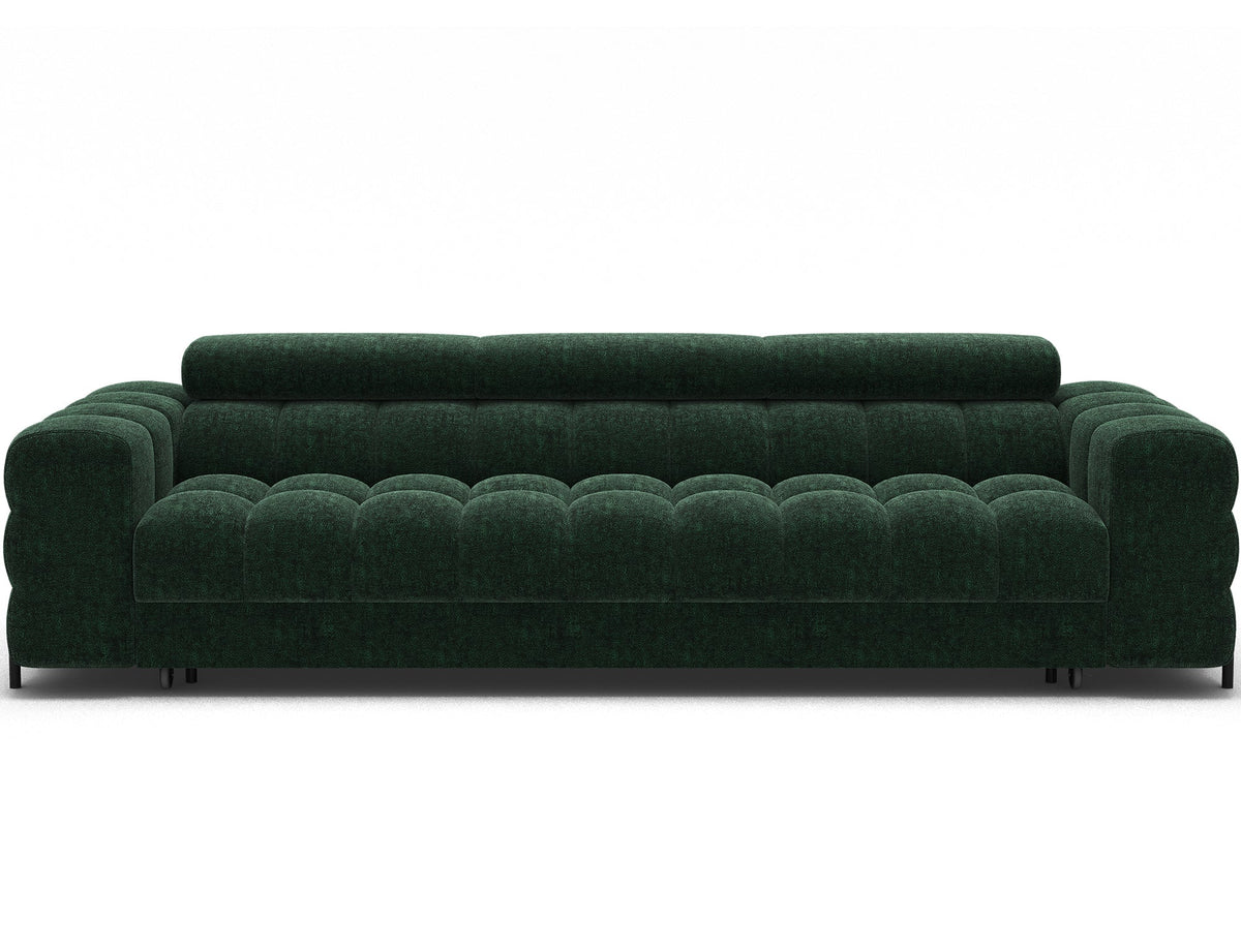 Festello 3 Seater Sleeper Sofa - Emerald Green
