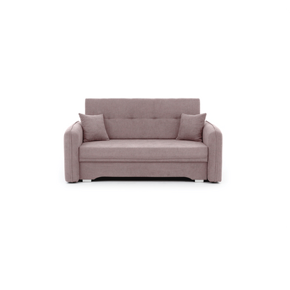 Laine Condo Style 2 Seater Storage Sleeper Sofa - Blush