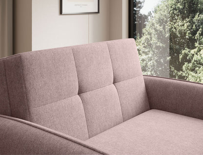Laine Condo Style 1 Seater Storage Sleeper Sofa - Blush