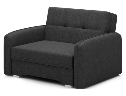Laine Condo Style 1 Seater Storage Sleeper Sofa - Black