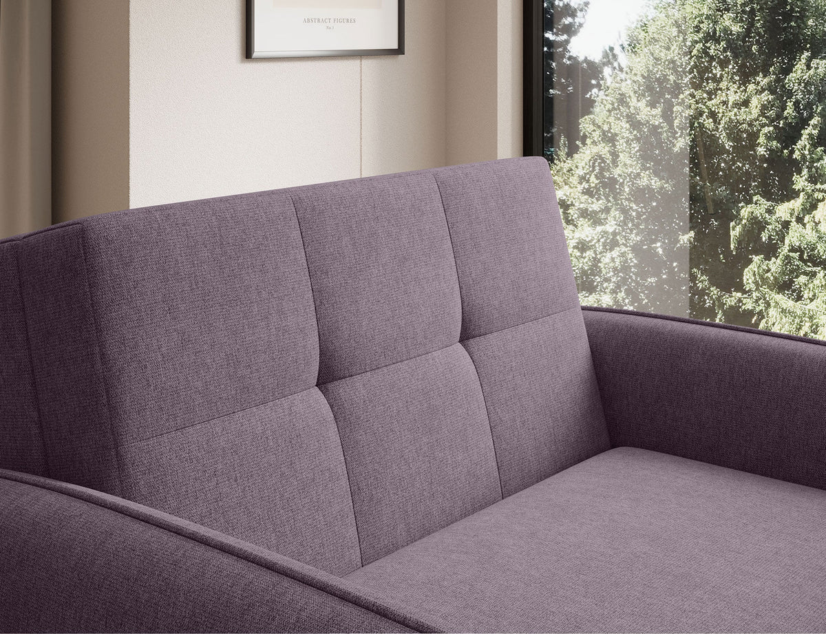 Laine Condo Style 1 Seater Storage Sleeper Sofa - Plum Purple
