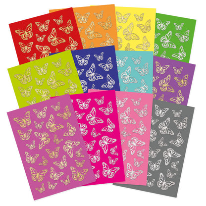 Bold & Bright Stickables Foiled & Die-Cut Butterflies Elements