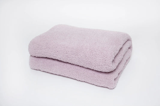 Eisfliederfarbene, einfarbige, doppellagige bedruckte, extra lange Decke