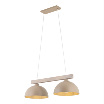 OSLO 2-Light Scandinavian Pendant Light for Kitchen Island, Dining Table & Modern Interiors