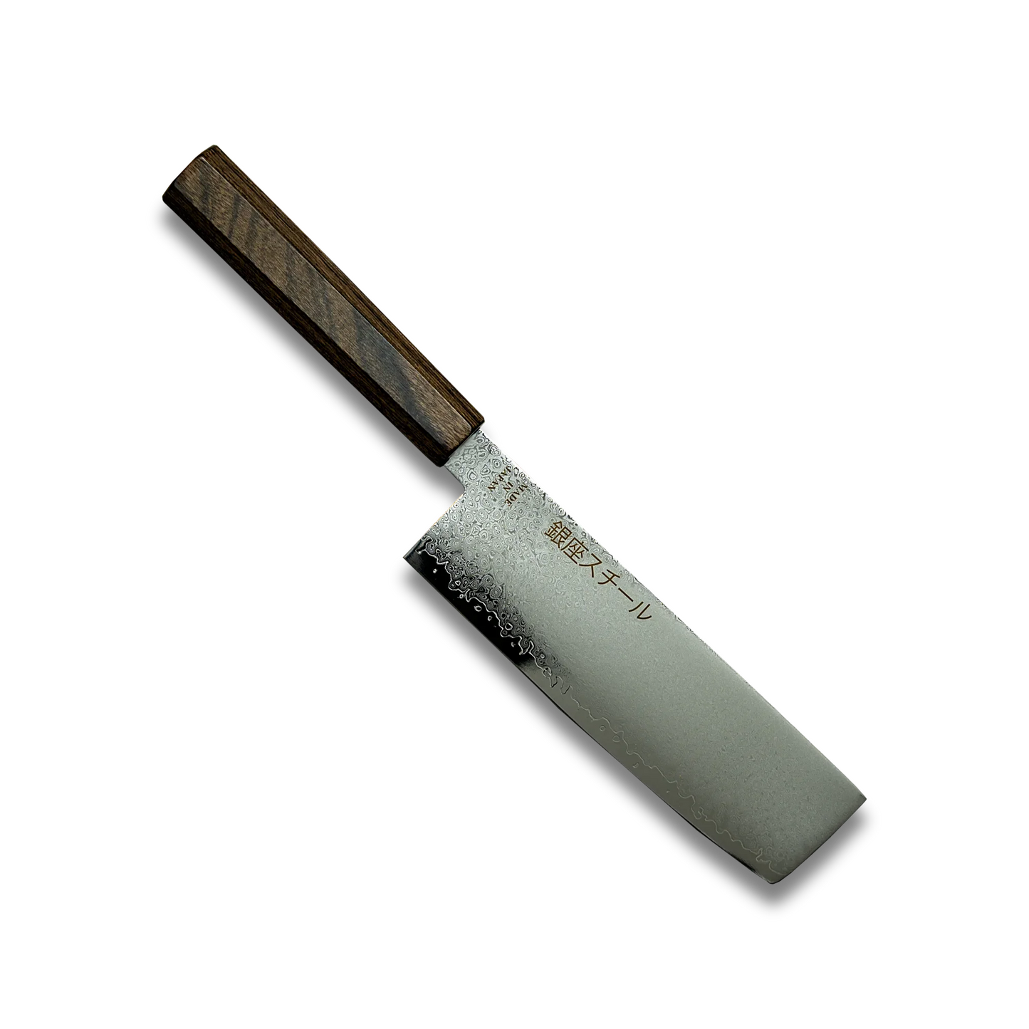 Seiryū (青龍) Serie - Nakiri Messer 170mm VG10 Damaszener Stahl