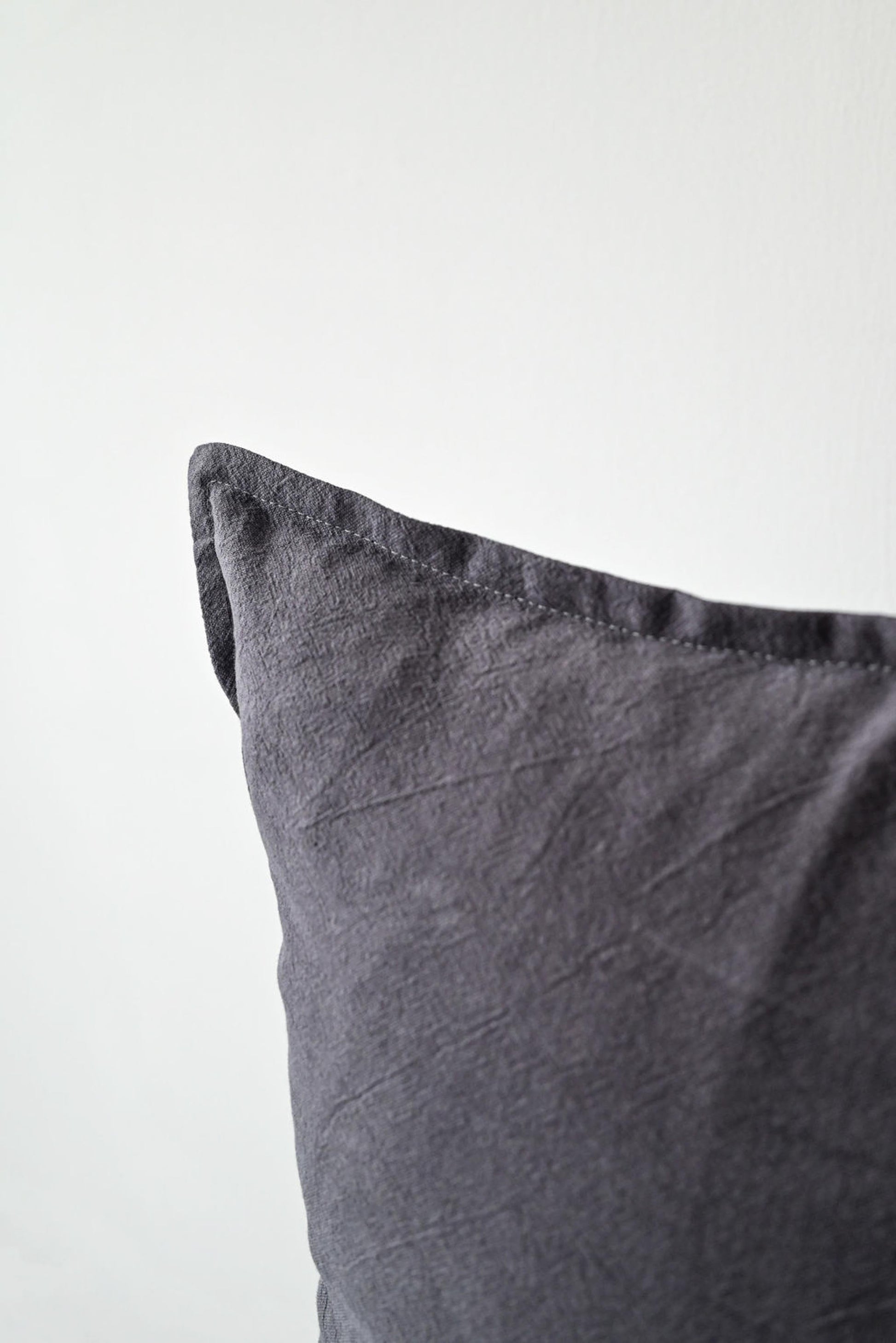 Cotton/ Linen Pillow Cover - Grey - 18" x 18"