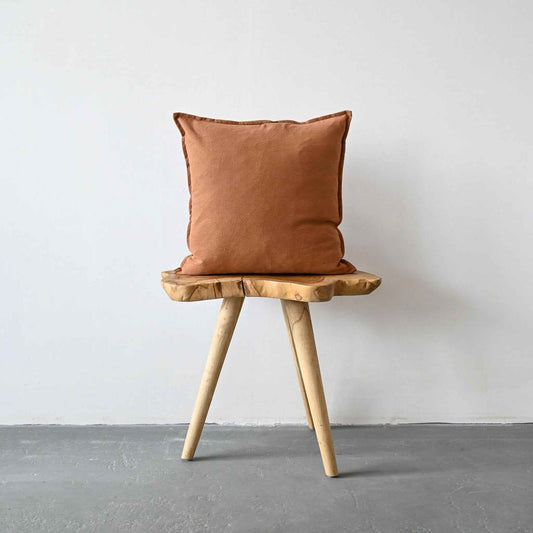 COTTON/ LINEN - RUST