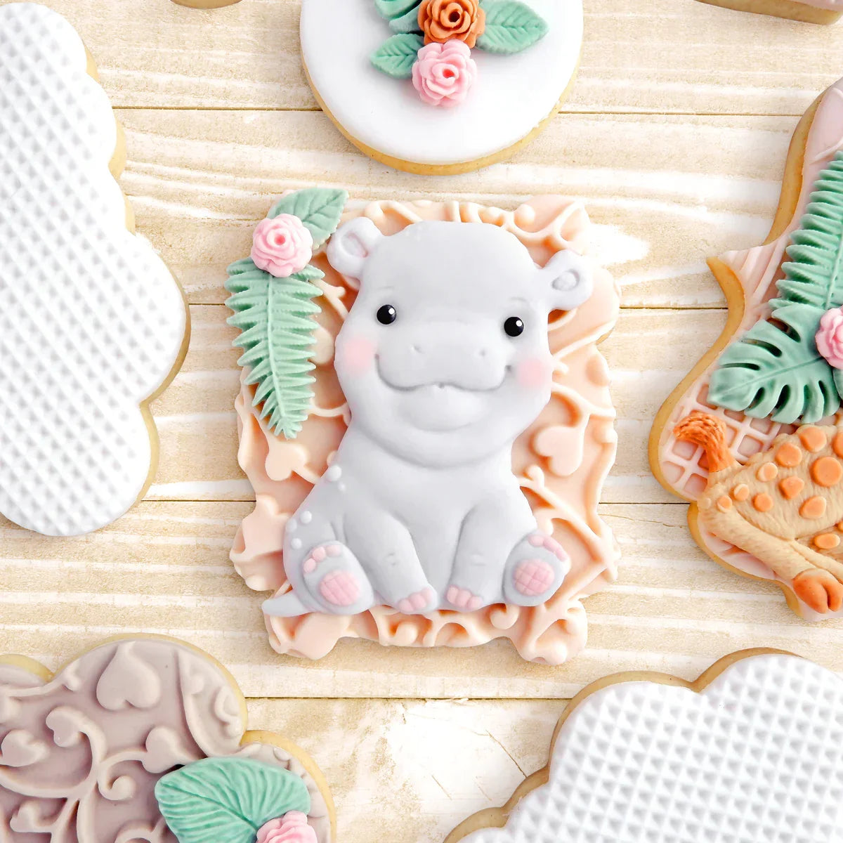 Sweet Safari Hippo Silicone Mould