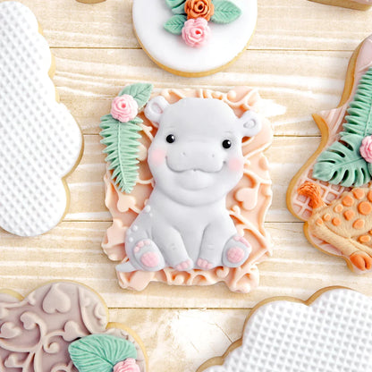 Sweet Safari Hippo Silicone Mould