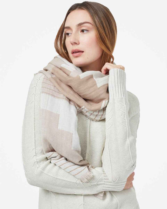 Organic Cotton Peaks Blanket Scarf