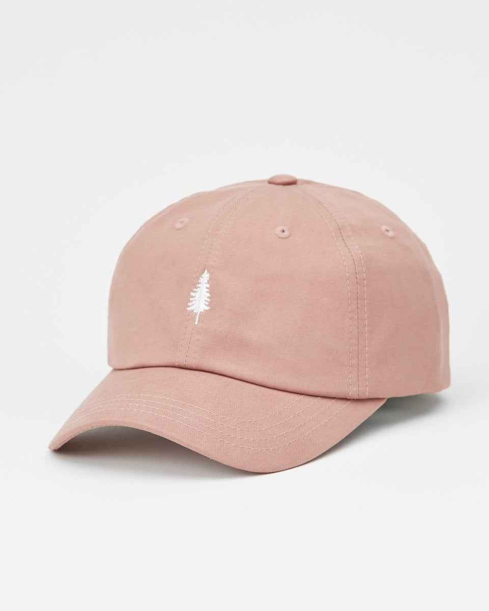 Tree Embroidery Tencel Peak Hat