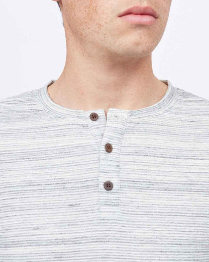 Space Dye Ottoman Henley Longsleeve