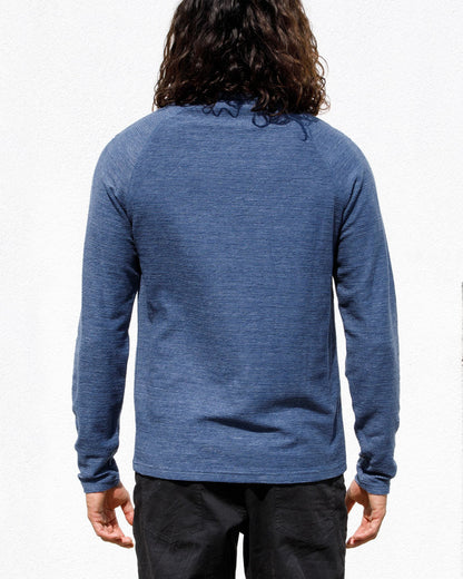 Space Dye Ottoman Langarmshirt