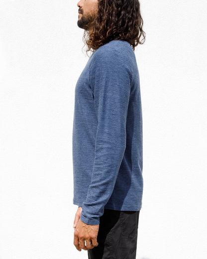 Space Dye Ottoman Langarmshirt