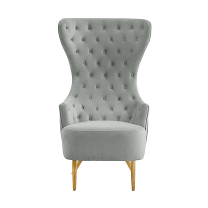 Sinaia Tufted Velvet Wingback Accent Chair - Multiple Color Options