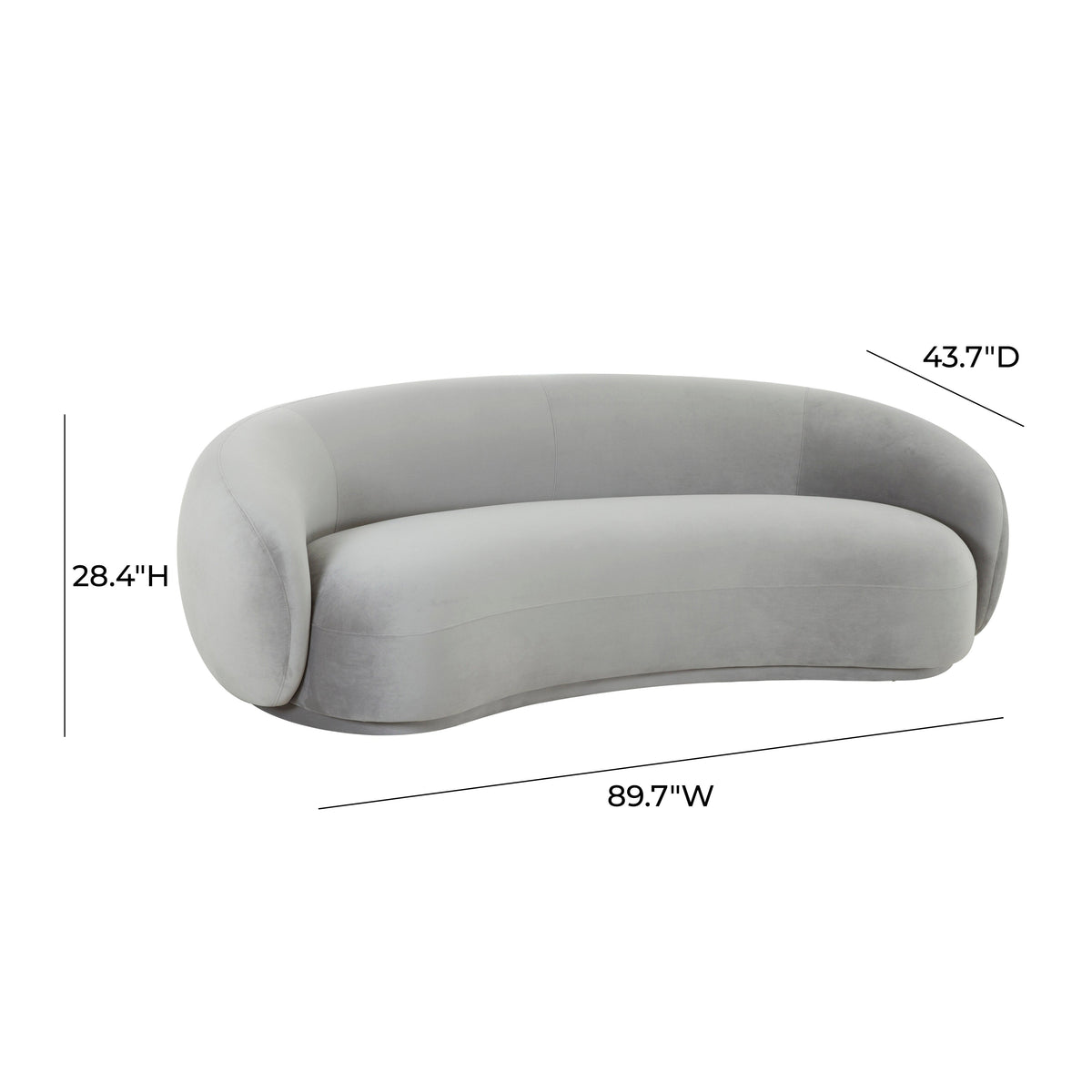 Mia Luxury Performance Grade Velvet Sofa - Multiple Colors Available
