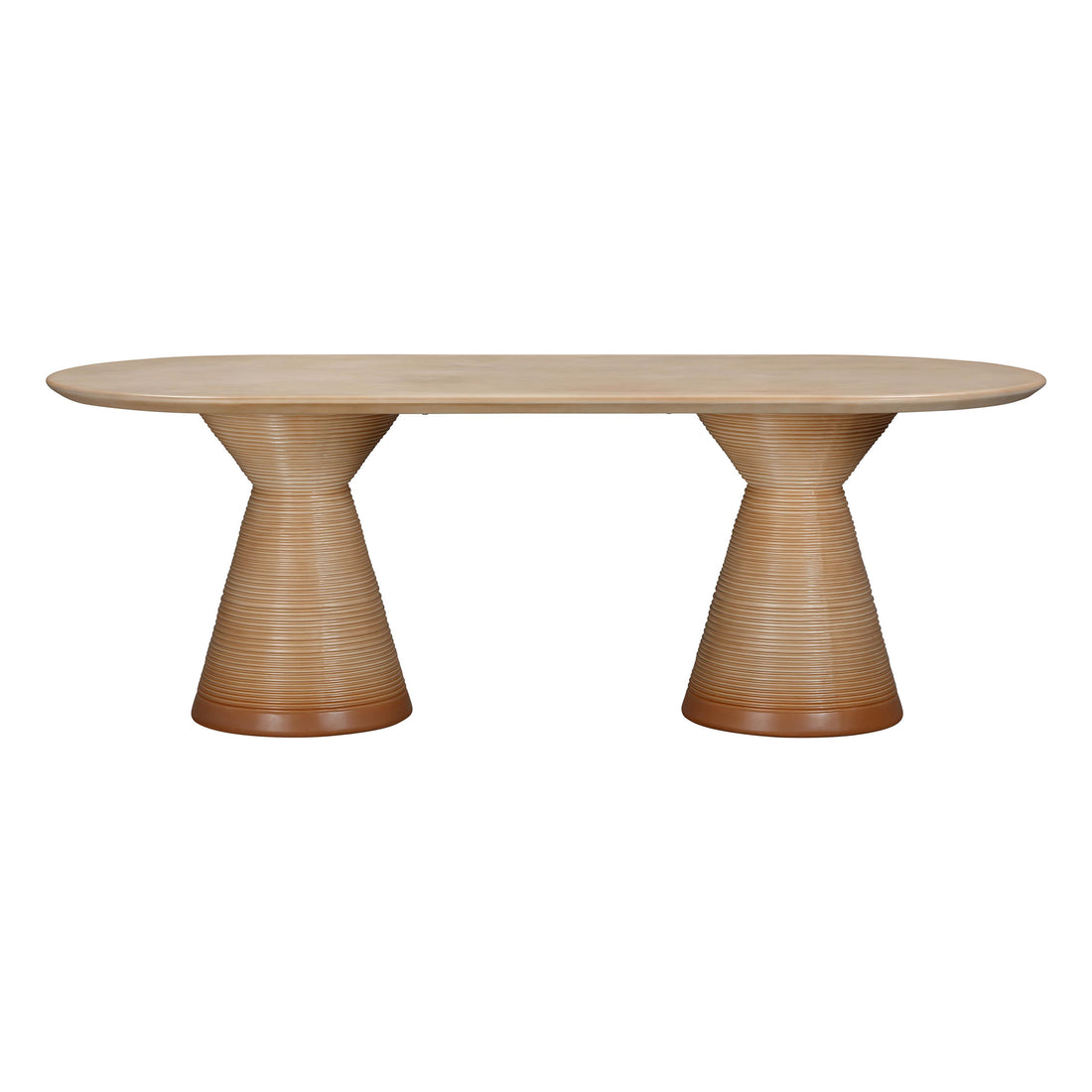 Tideway 87" Indoor/Outdoor Oval Dining Table - Terracotta