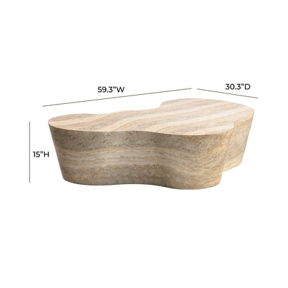 Eileen 59" Indoor/Outdoor Concrete Coffee Table - Multiple Options