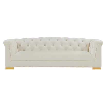 Tulcea Luxury Velvet Tufted Sofa - Multiple Colors Available