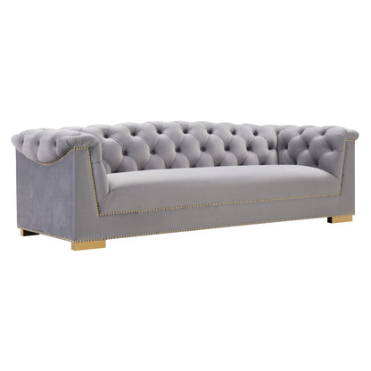 Tulcea Luxury Velvet Tufted Sofa - Multiple Colors Available