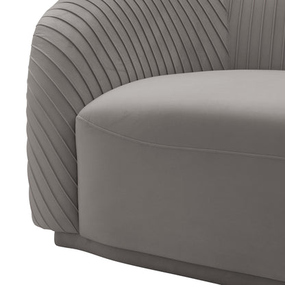 Marcela Luxury Velvet Pleated Sofa - Multiple Colors Available