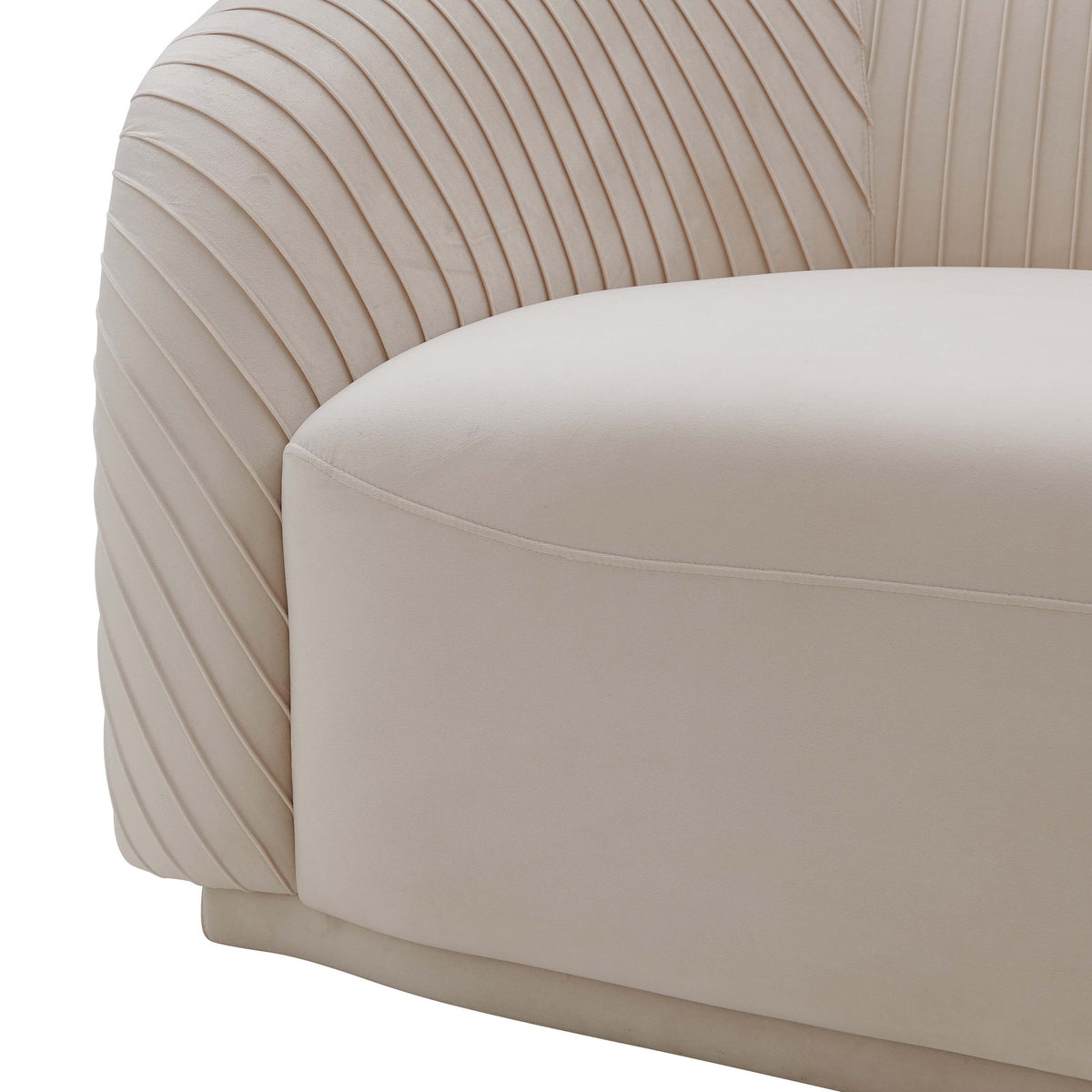 Marcela Luxury Velvet Pleated Sofa - Multiple Colors Available