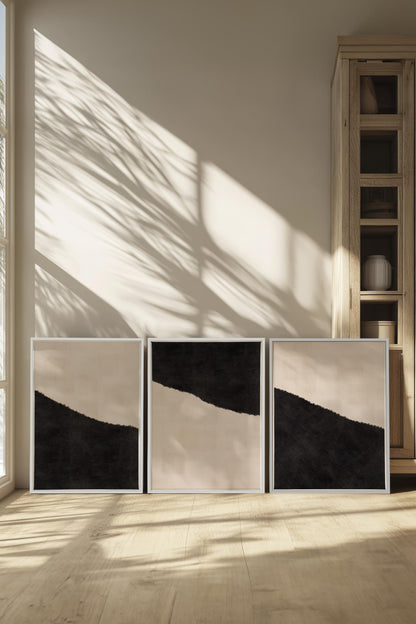 LUXE TRIO (3 Oeuvres sur toile étirée)