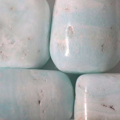 Caribbean Blue Calcite Tumbled Stones
