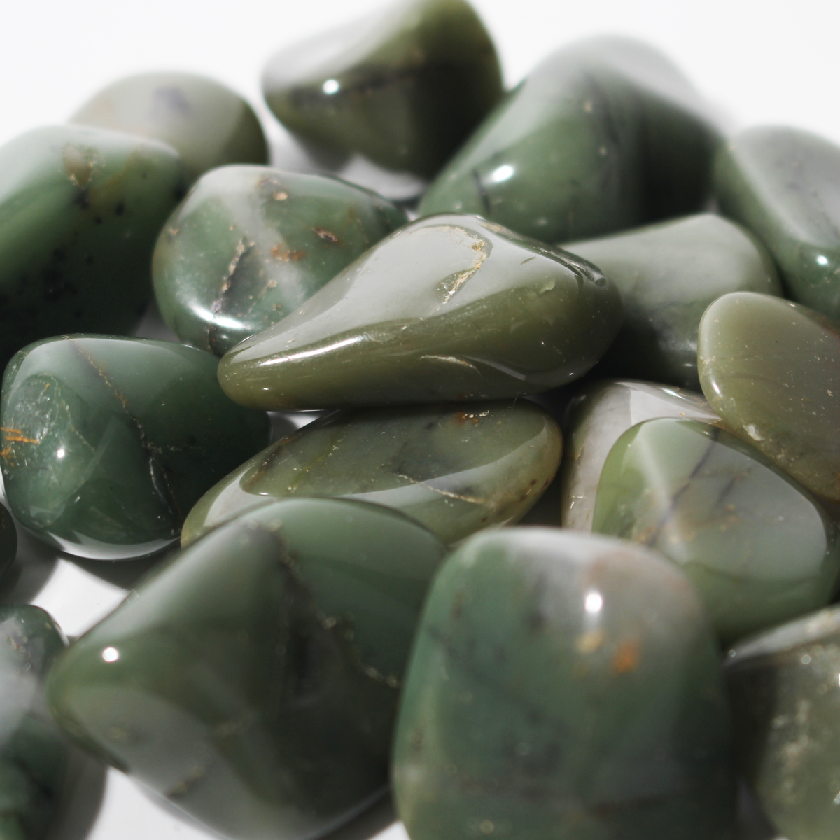 Green Chalcedony Tumbled Stones