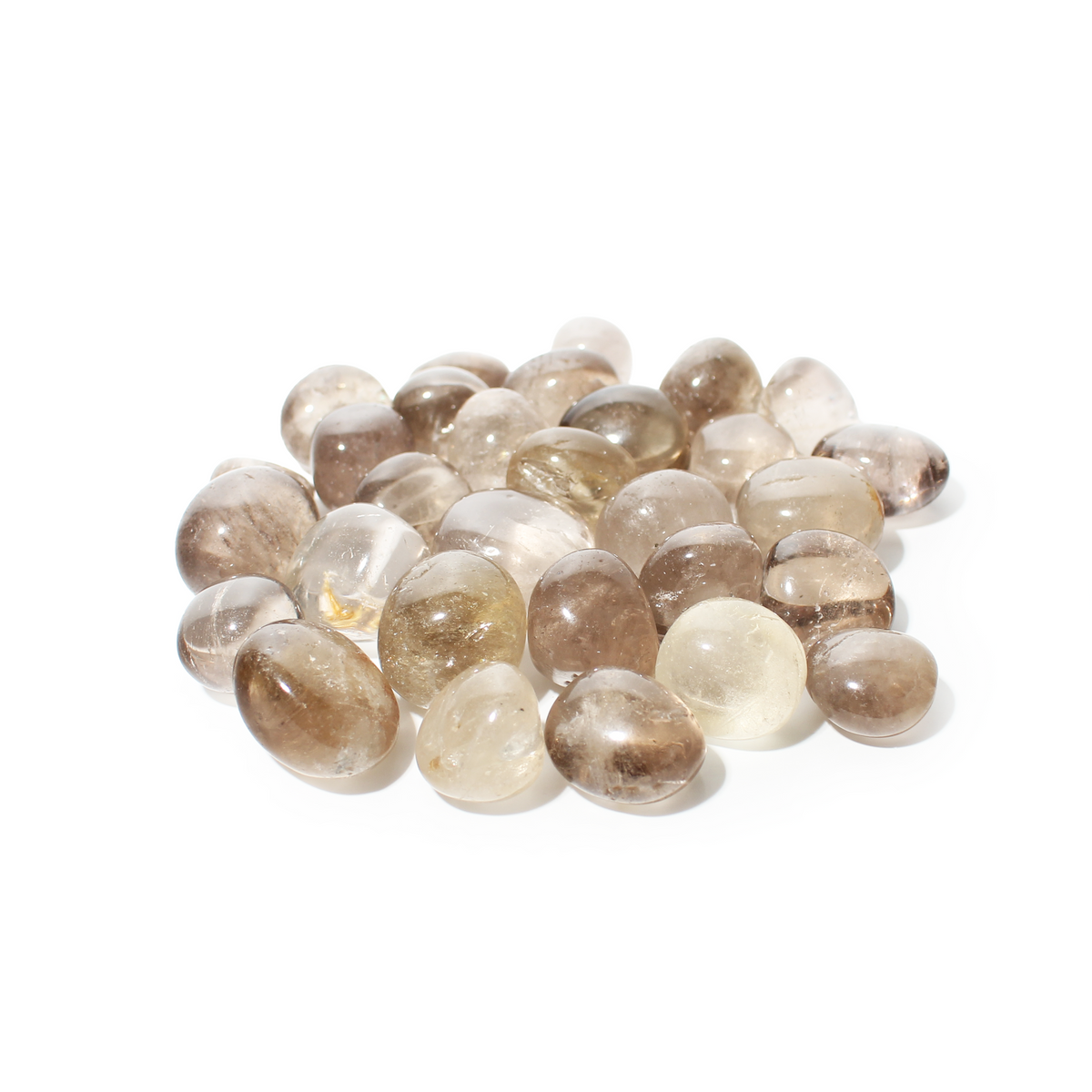 Smoky Quartz Tumbled Stone - Light/Dark