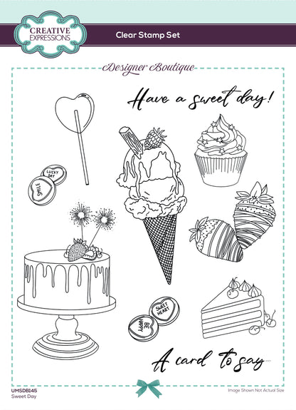 Creative Expressions Designer Boutique Sweet Day 6 in x 8 in Stamp Set