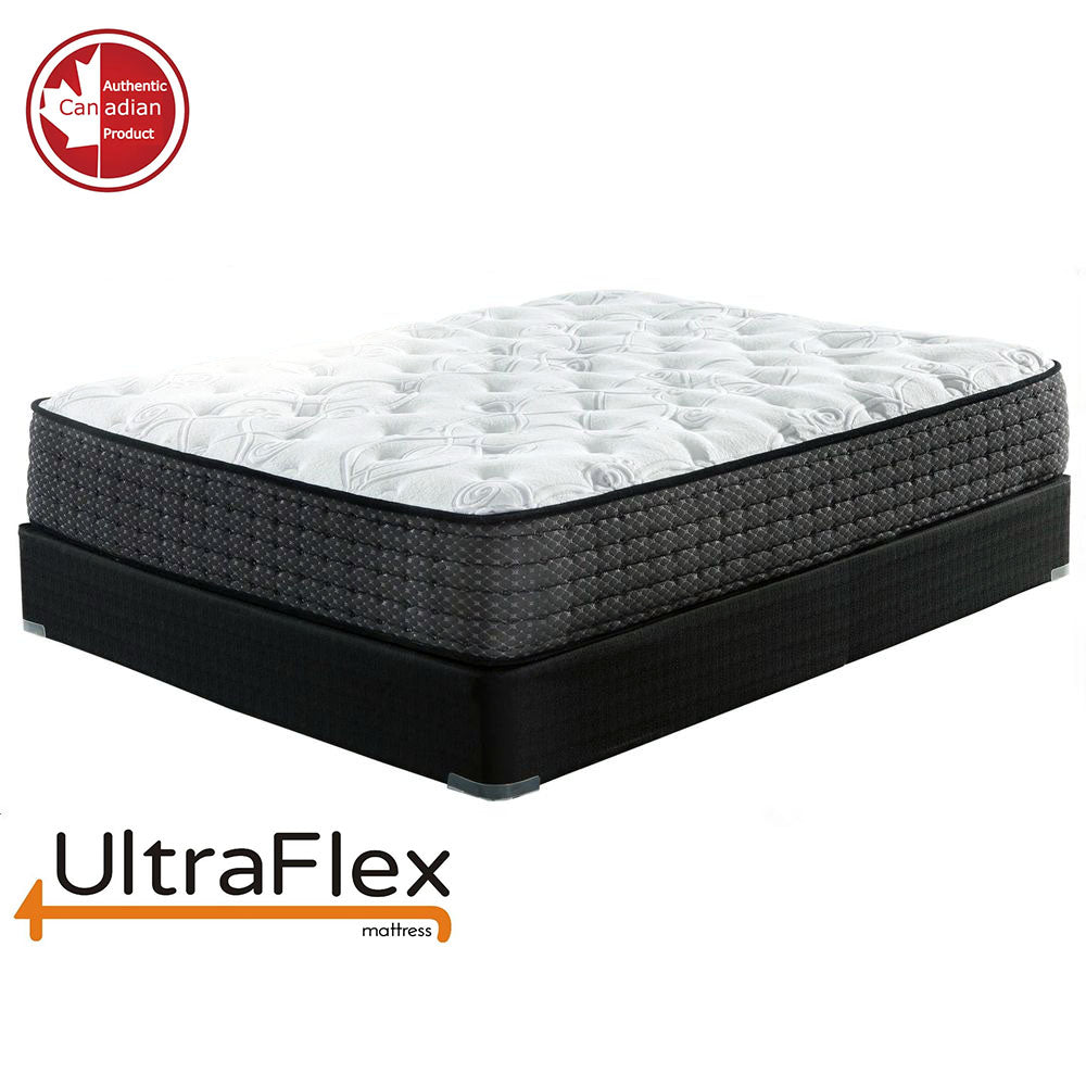 UltraFlex® IMPERIAL – Hybrid Orthopädische Heavy Duty Taschenfederkernmatratze (HDCoil Spring), druckentlastend für multiple Schlafpositionen, Komfortschaum-ummantelt (hergestellt in Kanada) mit wasserdichtem Matratzenschoner