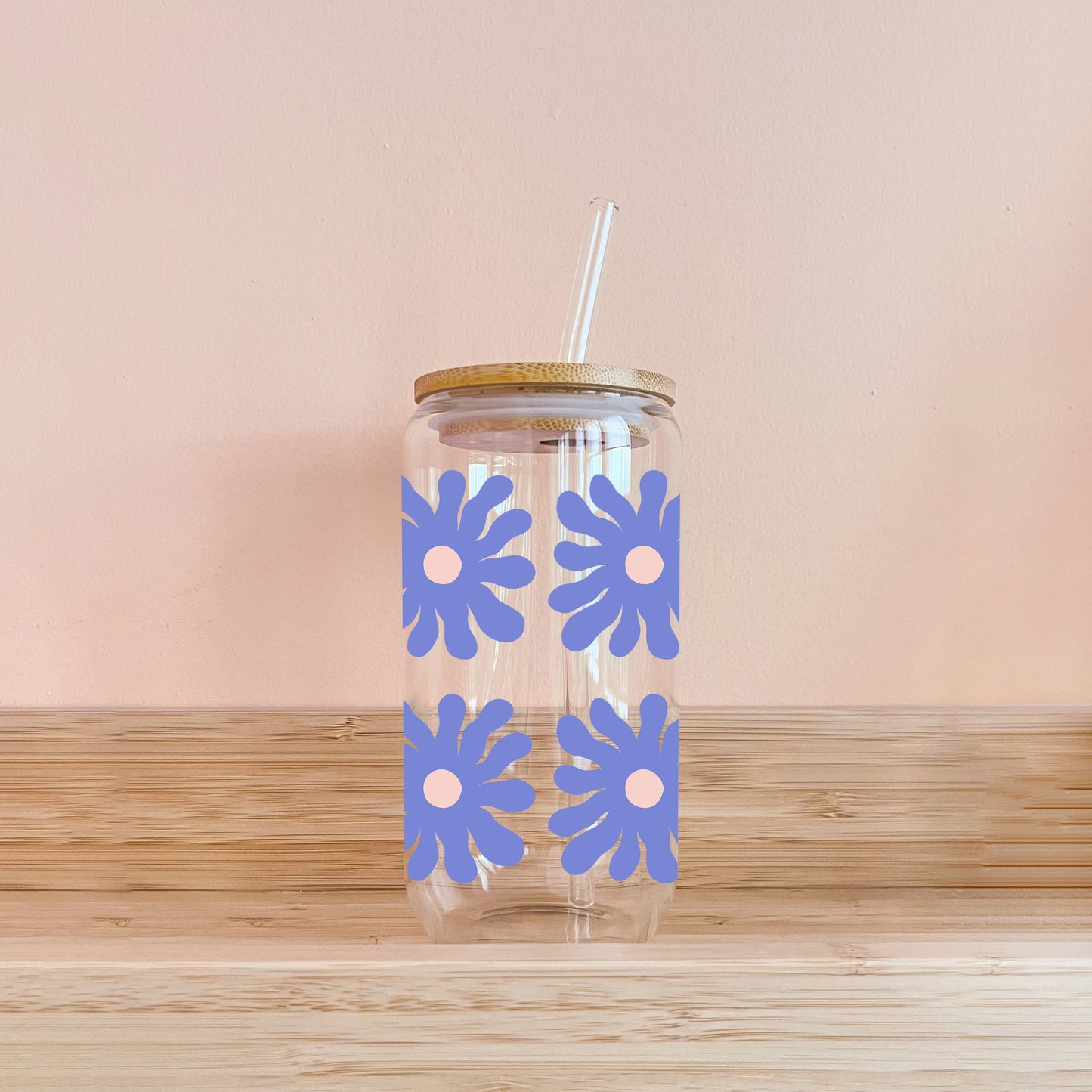 Boho glass - vintage blue