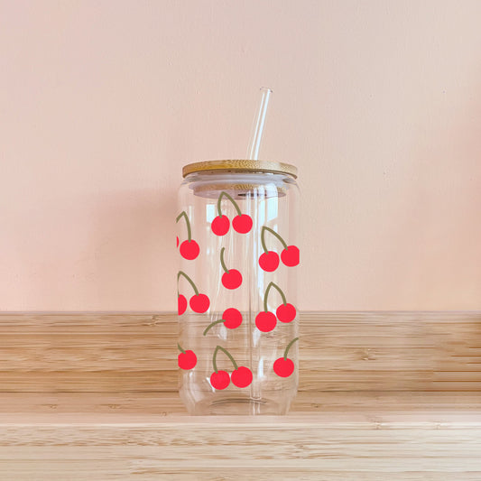 Boho-Glas - Kirschen